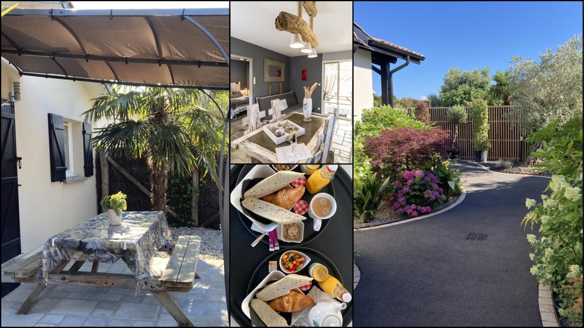 Charme & Confort- Les Cottages Du Bassin D'Arcachon- Petit-Dejeuner Sur Demande - Nuitee, Court Sejour, Semaine 居让梅斯特拉 外观 照片